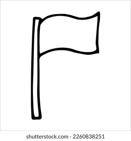 Vector drawing of a flag on a white background.