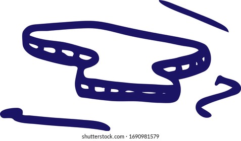 Vector drawing of the floating ice floe