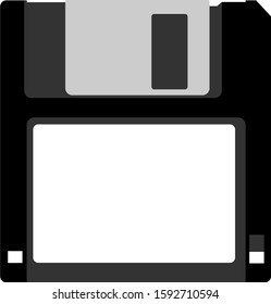 Vector drawing floppy disc icon
