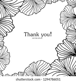 Vector drawing frame. Flowers composition. Isolated  wild sakura flower . Herbal engraved style illustration. Detailed botanical sketch for tea, organic cosmetic, medicine, aroma