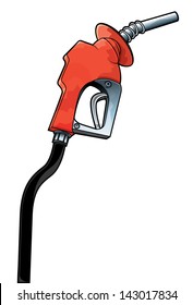 Vector drawing gas pump nozzle/Gas Nozzle/Fuel pump nozzle easy to edit include in your designs 