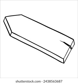 Vector drawing, graphics, doodle of nature, fields and mountains. Pointer, boards. Camping, outdoor recreation.