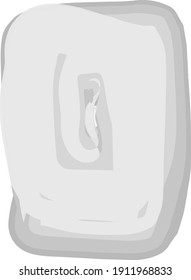 Vector drawing in gray and white, template for the cover. Abstract background, gradient dye tie pattern.