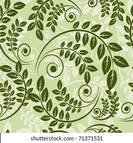 vector drawing of the green leaf