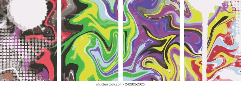 Vector drawing  grunge texture. template banner poster card flyer cover. Abstract colored background for text. Vector design element file.