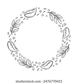 Vector drawing. Hand drawn template. Vintage engraved sketch. Organic Fruit. Healthy eating concept, sticker, banner, card