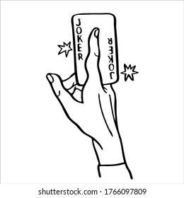 Sketch Playing Card Joker Images Stock Photos Vectors Shutterstock