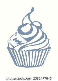 Vektorgrafik. Die Hand bietet ein trügerisches Geschenk