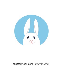 vector drawing of a hare, white hare