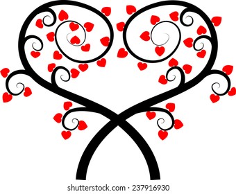 vector drawing heart shape icon