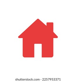 Vector drawing of home, symbolizing start, ideas or construction. Allows color change and resolution scale