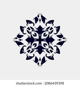 ilustración de dibujo vectorial de tejidos hermosos o motivos de pared como flores en un estilo fresco atractivo