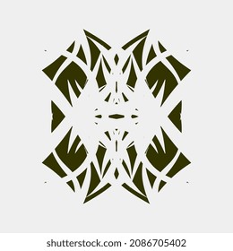 vector drawing illustration of beautiful wall motifs or cloth stamps in a cool and beautiful style