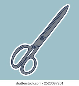 Vector drawing illustration of scissors