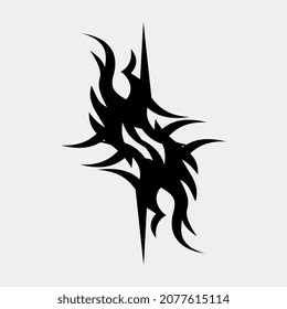 ilustración vectorial de tatuajes paralelos que se ven bien en brazos o terneros