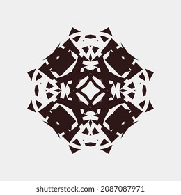 vector drawing illustration of unique and good ornament motifs for decoration or cloth stamp material