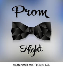 vector drawing invitation to prom night