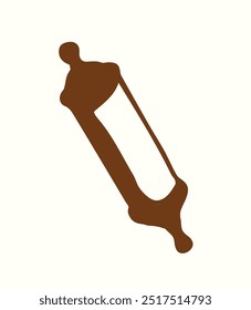 Vector drawing. Jewish box with torah. Mezuzah