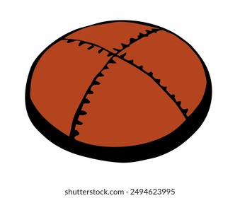 Vector drawing. Jewish clothing yarmulke