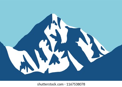 Vector drawing of K2 - Chogori