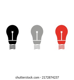 Vektorgrafik-Lampe schwarz-graue Farbe