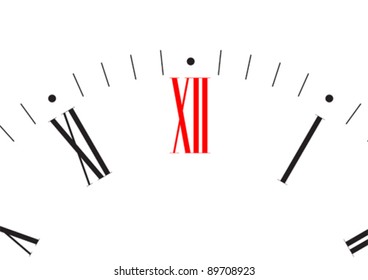 Vector drawing large clock dial