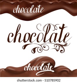 vector drawing letterynh chocolate