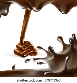 vector drawing letterynh chocolate