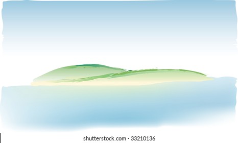 vector drawing like watercolor image