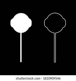 Lollipop-Symbol mit Linsenfleck