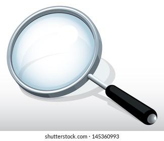 Vector drawing Magnifying glass/Magnifying