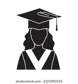 Dibujante de vectores que celebra la graduación escolar, ilustración del concepto de educación preuniversitaria