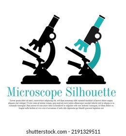 Vector drawing microscope  Illustration medical equipment  Vector graphic design medical instrument