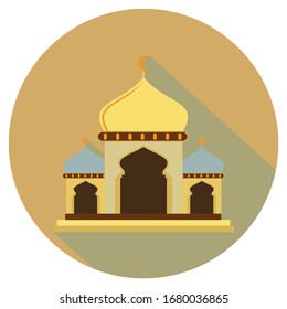 
Vector drawing of mosque icon illustration