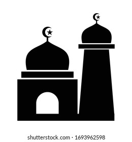 Dibujo vectorial de la ilustración del icono de la mezquita