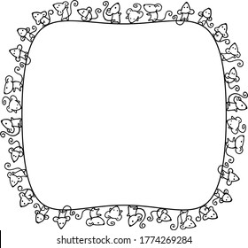 vector drawing mouse background frame border