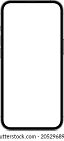 vector drawing new phone isolated on white background