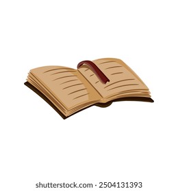 vector drawing old book isolated on white background, hand drawn illustration