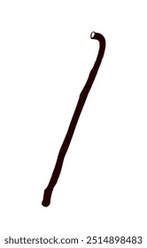 Vektorgrafik. Alter Holzstab