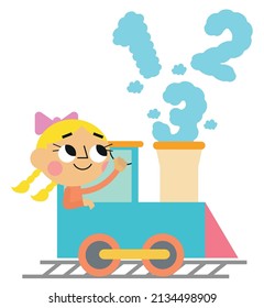 Vector haciendo uso de números para niños