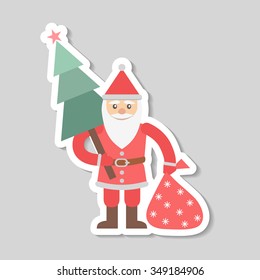 Vector drawing on the theme of Christmas