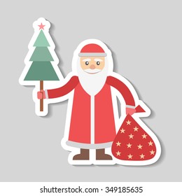 Vector drawing on the theme of Christmas