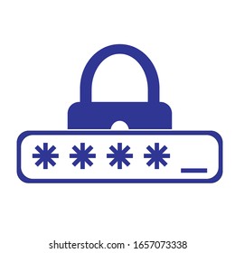 Vector drawing on the theme of  security