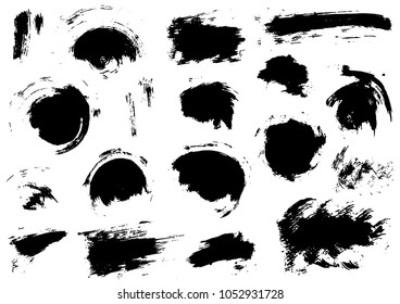 Vector drawing paints. Strips, grunge prints. Design elements for your creativity. Original textures