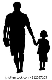 Vektorgrafik von Eltern und Kindern
