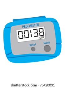 Vector Drawing Of A Pedometer