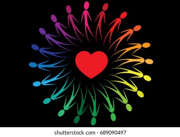 vector drawing people icon