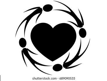 vector drawing people icon