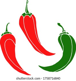 Vector dibujando pimienta. Naturaleza. Esbozo, ilustración. decorativo