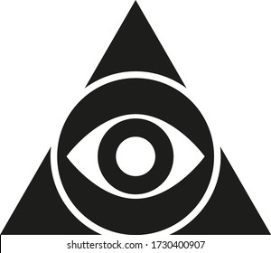 Pyramidensymbol im Augenstil